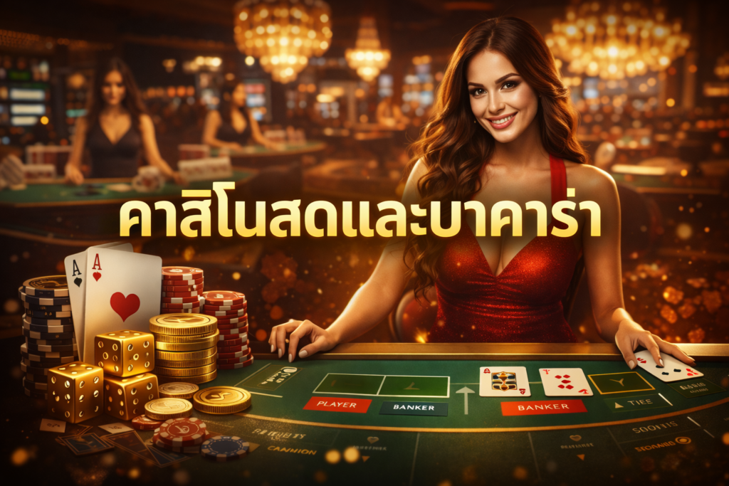 คาสิโนสดและบาคาร่า